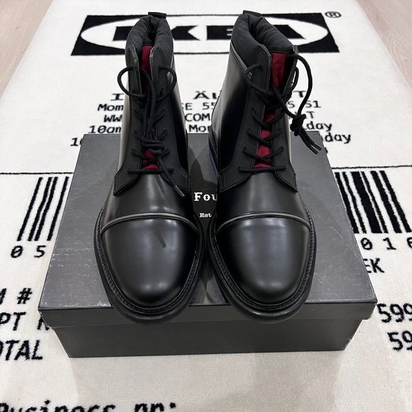 Vintage Foundry Co. Garnet Black Leather Lace Up Boot - Picture 3 of 8